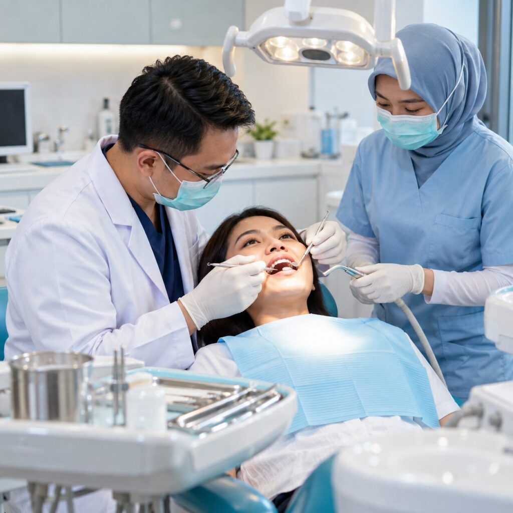 Pemeriksaan gigi di klinik gigi Jogja