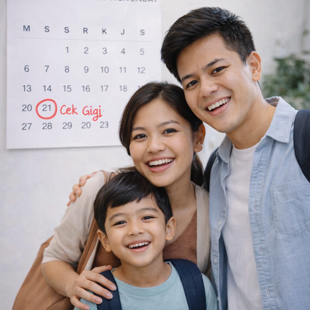 Kalender jadwal periksa gigi rutin keluarga 6 bulan sekali