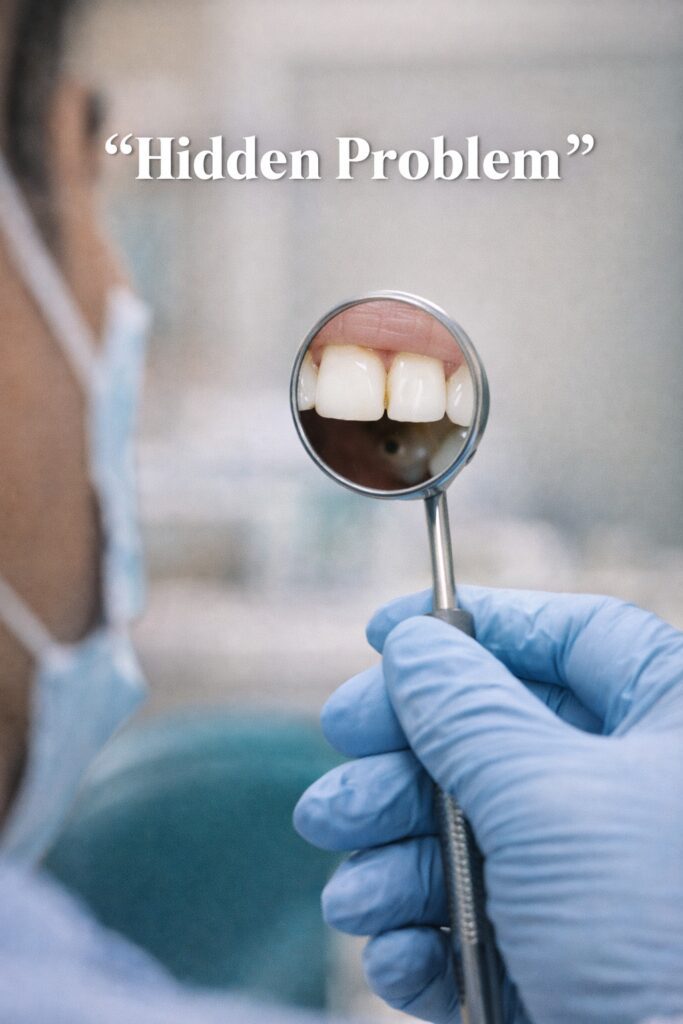 Lubang gigi tersembunyi yang hanya terlihat saat check up