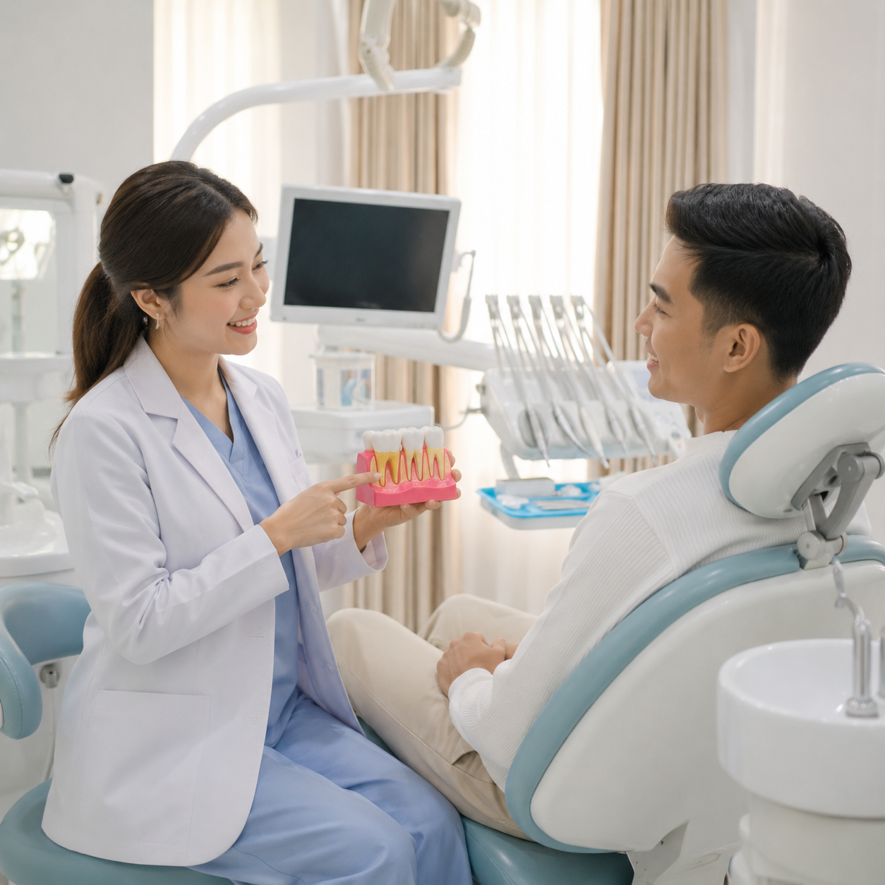 Dokter gigi Syaify Dental memberikan edukasi mengenai tahapan karies dan tanda kapan gigi harus ditambal